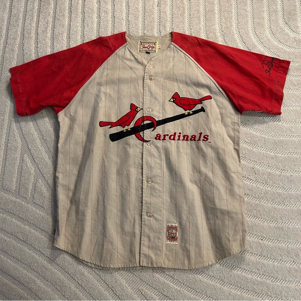 Vintage St. Louis Cardinals Mirage Cooperstown Collection Baseball Jersey - XXL
